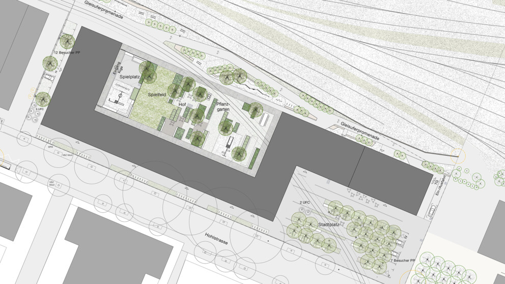 Plan ussenraumgestaltung